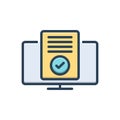 Color illustration icon for Acceptable, admissible and agreeable