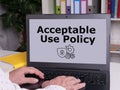 Acceptable Use Policy is shown using the text