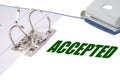 Accepted Royalty Free Stock Photo