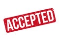 Accepted Grunge Rubber Stamp - Vector Royalty Free Stock Photo