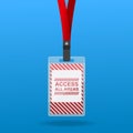 Access All Area Staff Card