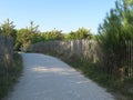 Access beach by sand pathway Le Verdon-sur-Mer France