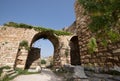 The access bridge to the crusader castle. Byblos, Lebanon Royalty Free Stock Photo