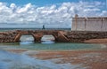 Access bridge to the 3 wise men fortress in Natal, Brazil Fortaleza dos reis magos