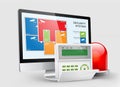 Access control - Alarm zones 2 Royalty Free Stock Photo