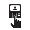 Access control icon on white background. access control sign. flat style