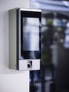 Access control Security system Face recognition terminal with Fingerprint screen Royalty Free Stock Photo