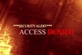 `Access denied` at computer system screen