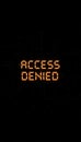 Access denied digital error message displaying on screen Royalty Free Stock Photo