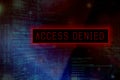 `Access denied` at computer system screen