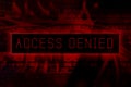 `Access denied` at computer system screen