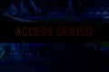 `Access denied` at computer system screen