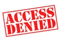 ACCESS DENIED Royalty Free Stock Photo