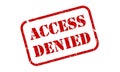 Access Denied Rubber Stamp Vector Royalty Free Stock Photo