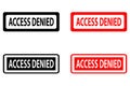 Access denied rubber stamp Royalty Free Stock Photo