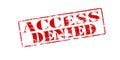 Access denied Royalty Free Stock Photo