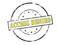 Access denied Royalty Free Stock Photo