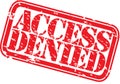 Access denied rubber stamp, vector Royalty Free Stock Photo