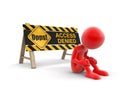 Access denied sign (clipping path included) Royalty Free Stock Photo