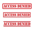 Access denied stamp