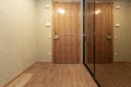 Access door to a residential home with mirrored