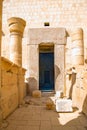 Access door to the sanctuary of Amon in the temple in honor of t