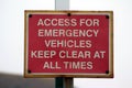 ACCESS FOR EMERGENCY VEHICLES