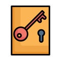 Access, file access Vector Icon which can easily modify Royalty Free Stock Photo