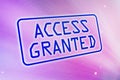 Access Granted Royalty Free Stock Photo