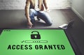 Access Granted Anytime Available Possible Unlock Concept