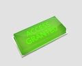 Access granted button Royalty Free Stock Photo