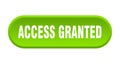 access granted button. rounded sign on white background Royalty Free Stock Photo