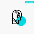 Access, Human, Manipulate, Mind, Switch turquoise highlight circle point Vector icon