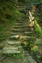 Access ladder to Cabreia`s park in Sever do Vouga, Aveiro, Portu