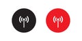 Access Point Icon Vector in Flat Design Style. Router Symbol Images Royalty Free Stock Photo