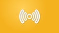 access point, wi-fi signal, antenna realistic icon. 3d line vector illustration. Top view