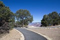 Access road to the overlook at Grand Canyon National Park in Arizona