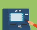 Access to ATM machine Royalty Free Stock Photo