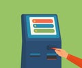 Access to ATM machine Royalty Free Stock Photo