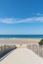 Access to the beach of Biscarrosse, France