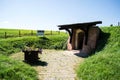 Access tunnel to the artillery platform