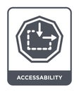 accessability icon in trendy design style. accessability icon isolated on white background. accessability vector icon simple and