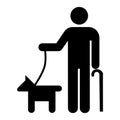 Accessibility for blind person icon Royalty Free Stock Photo