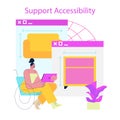 Accessibility in Digital Design Vector Royalty Free Stock Photo