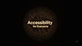 Accessibility for everyone promoting inclusive design and universal access solutions today Royalty Free Stock Photo