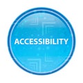 Accessibility floral blue round button