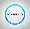 Accessibility Round Blue Push Button