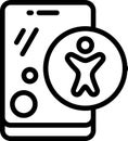 Accessibility Vector Icon Royalty Free Stock Photo