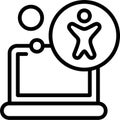 Accessibility Vector Icon Royalty Free Stock Photo