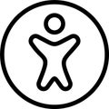 Accessibility Vector Icon Royalty Free Stock Photo